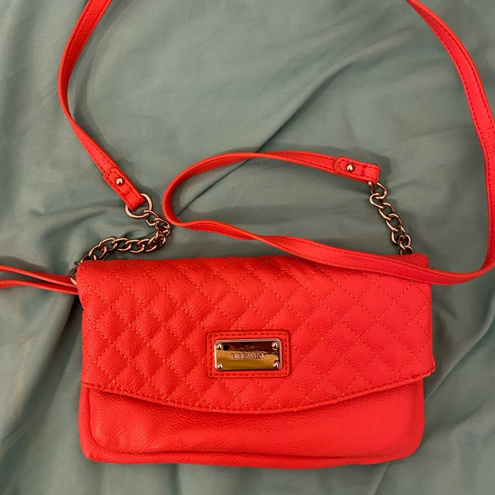 Pink Nine West Crossbody Purse